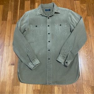 Mims, Ralph, Lauren Size, medium olive green shirt